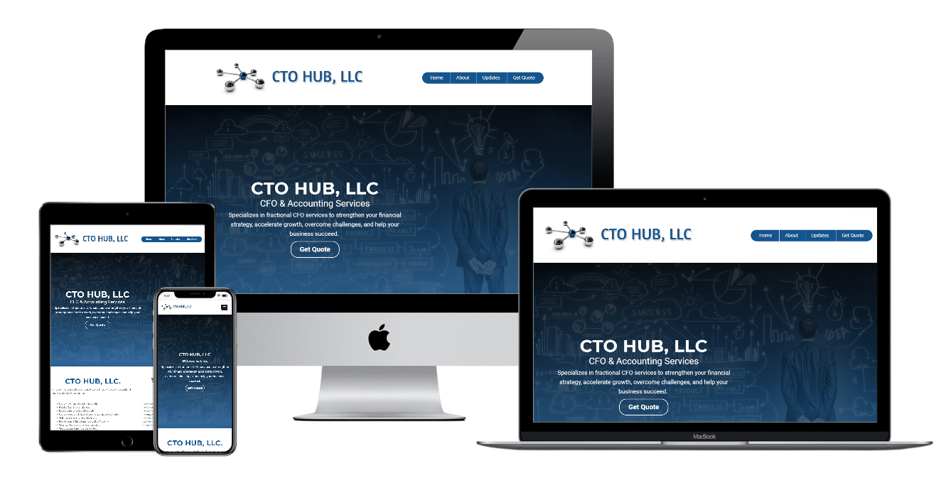 CTO HUB Multi Devices Website view